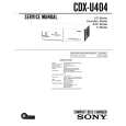SONY CDX-U404 Manual de Servicio