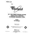 WHIRLPOOL SF3100EKW0 Catálogo de piezas