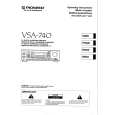PIONEER VSA-740 Manual de Usuario