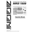 ZOOM MRS-1608 Manual de Usuario