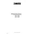 ZANUSSI ZFC56/2 Manual de Usuario