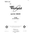 WHIRLPOOL EV150CXRW0 Catálogo de piezas