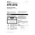 SONY STR-AV19 Manual de Usuario