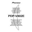 PIONEER PDP-V402E Manual de Usuario