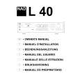 NAD L40 Manual de Usuario