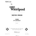 WHIRLPOOL EV150CXKW3 Catálogo de piezas