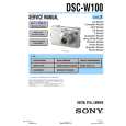 SONY DSC-W100 LEVEL2 Manual de Servicio