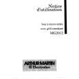 ARTHUR MARTIN ELECTROLUX MG2012 Manual de Usuario