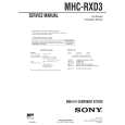 SONY MHCRXD3 Manual de Servicio