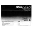 YAMAHA M-40 Manual de Usuario