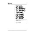 SONY UP-2900MD VOLUME 1 Manual de Servicio