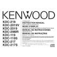 KENWOOD KDC119 Manual de Usuario