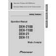 PIONEER DEH-1100 Manual de Usuario