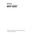 SONY BKP-5090 Manual de Servicio