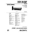 SONY DSR30/P Manual de Servicio