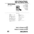 SONY ICFC793 Manual de Servicio