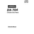 ONKYO DX704 Manual de Usuario