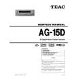 TEAC AG-15D Manual de Servicio