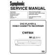 SYMPHONIC CWF804 Manual de Servicio