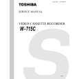 TOSHIBA W715C Manual de Servicio