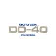 MICRO SEIKI DD-40 Manual de Usuario MICRO SEIKI DD-40 Manual de Usuario