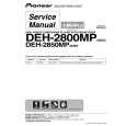 PIONEER DEH-2850MPES Manual de Servicio