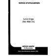 ARTHUR MARTIN ELECTROLUX AW900AA Manual de Usuario