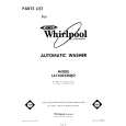 WHIRLPOOL LA7400XMW2 Catálogo de piezas