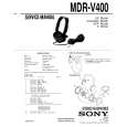 SONY MDR-V400 Manual de Servicio