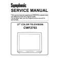 SYMPHONIC CWF2703 Manual de Servicio