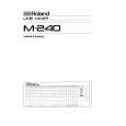 ROLAND M-240 Manual de Usuario
