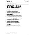 SONY CDX-A15 Manual de Usuario