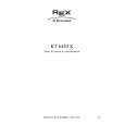 REX-ELECTROLUX KT6420X 25F Manual de Usuario
