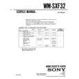 SONY WM-SXF32 Manual de Servicio