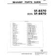 SHARP SF-8570 Catálogo de piezas