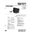 SONY WMFX77 Manual de Servicio