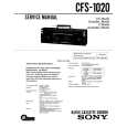 SONY CFS1020 Manual de Servicio