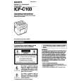 SONY ICF-C103 Manual de Usuario