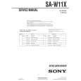 SONY SAW11X Manual de Servicio