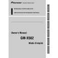 PIONEER GM-X562 Manual de Usuario