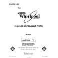 WHIRLPOOL MW8700XS1 Catálogo de piezas