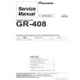 PIONEER GR408 Manual de Servicio