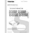TOSHIBA TLP-X2500U Manual de Servicio