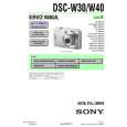 SONY DSC-W30 LEVEL3 Manual de Servicio