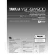 YAMAHA YST-SW200 Manual de Usuario