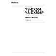 SONY YS-DX504 Manual de Servicio