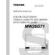TOSHIBA MW26G71 Manual de Servicio