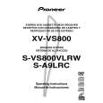 PIONEER XV-VS800/DDXJ/AR Manual de Usuario