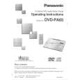 PANASONIC DVDPA65 Manual de Usuario