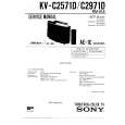 SONY KVC2571D Manual de Servicio